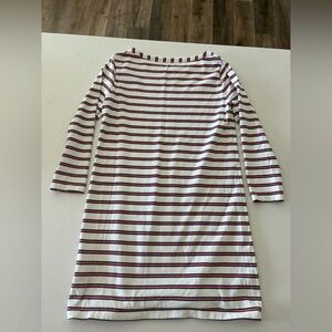 Vineyard Vines Navy and Pink Striped Top